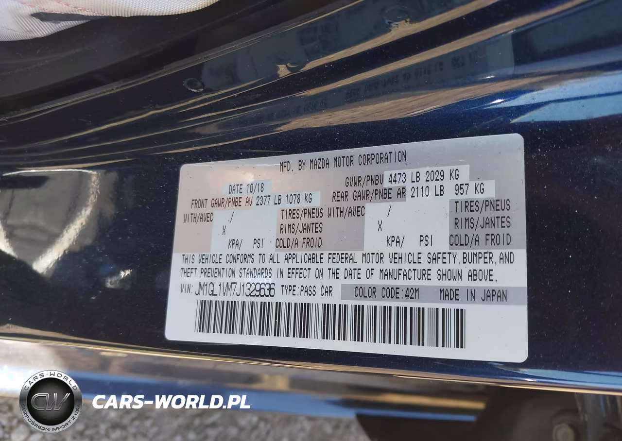 2018 Mazda Mazda6 Touring VIN:JM1GL1VM7J1329636 - 9