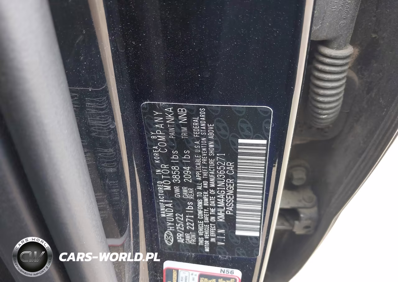 2022 Hyundai Elantra Sel VIN:KMHLM4AG1NU365271 - 9