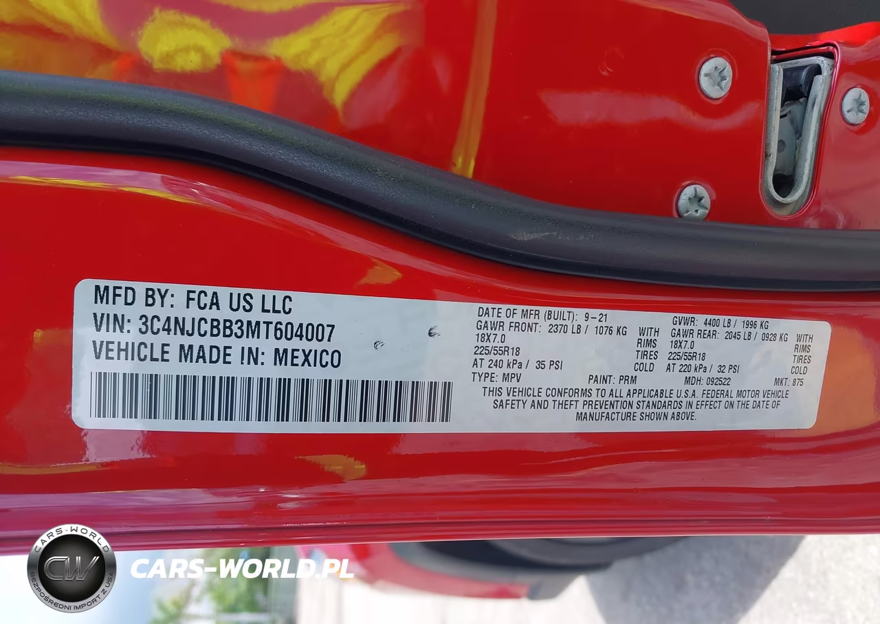 2021 Jeep Compass Altitude Fwd VIN:3C4NJCBB3MT604007 - 9