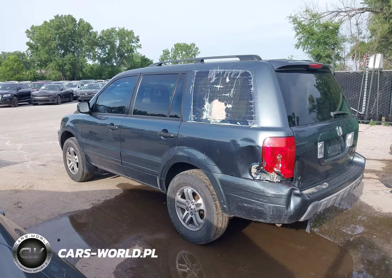 2005 Honda Pilot Ex-L VIN:5FNYF18555B010670 - 3