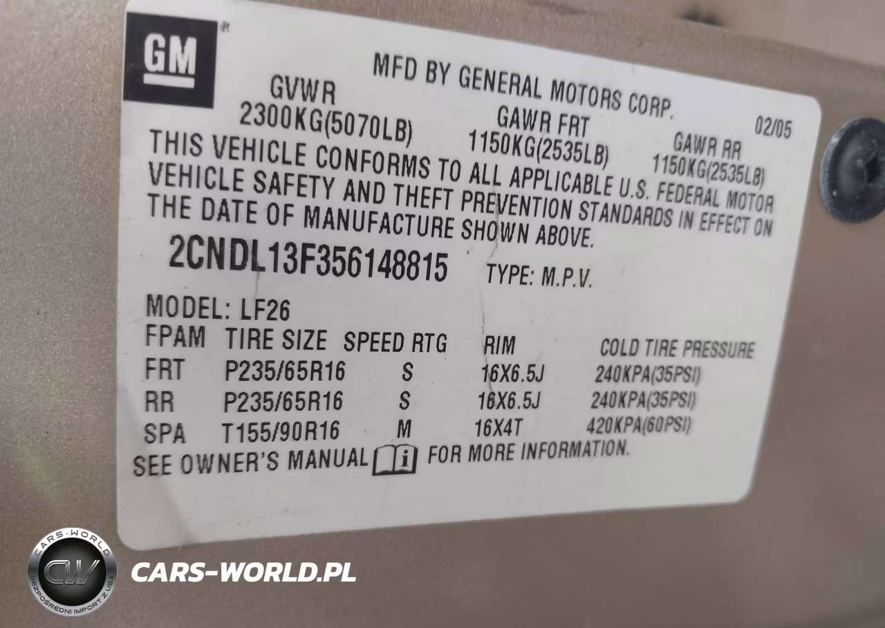 2005 Chevrolet Equinox Ls VIN:2CNDL13F356148815 - 9
