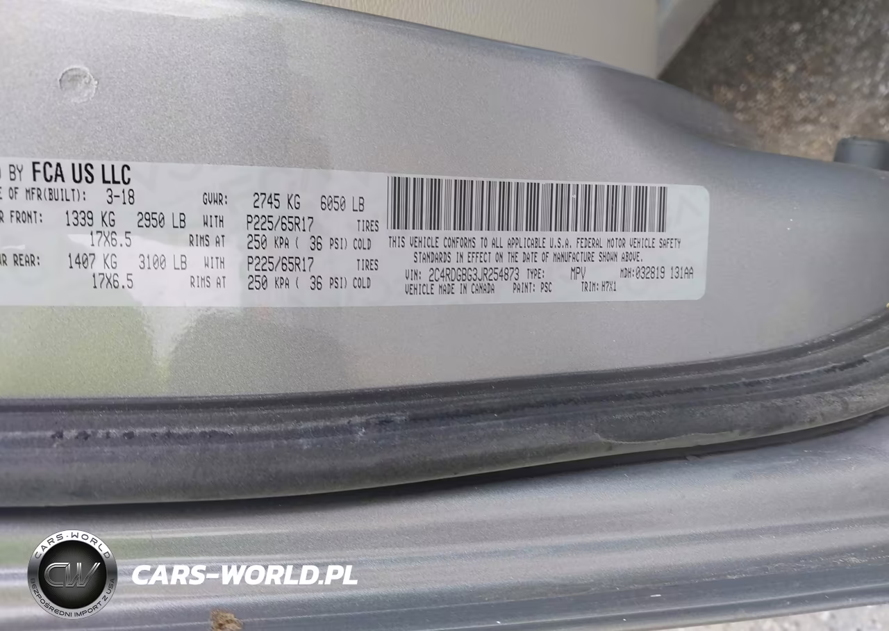 2018 Dodge Grand Caravan Se VIN:2C4RDGBG3JR254873 - 9