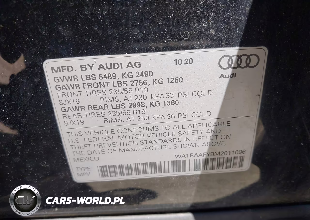 2021 Audi Q5 Premium Plus 45 Tfsi Quattro S Tronic VIN:WA1BAAFY8M2011096 - 9
