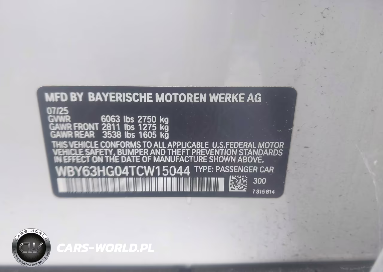 2026 BMW I5 Edrive40 VIN:WBY63HG04TCW15044 - 9