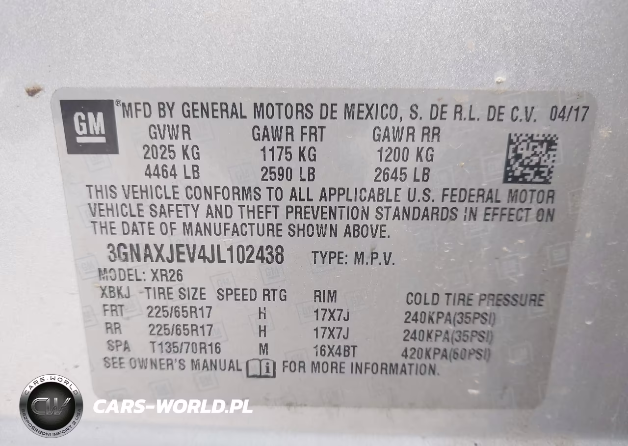 2018 Chevrolet Equinox Lt VIN:3GNAXJEV4JL102438 - 9