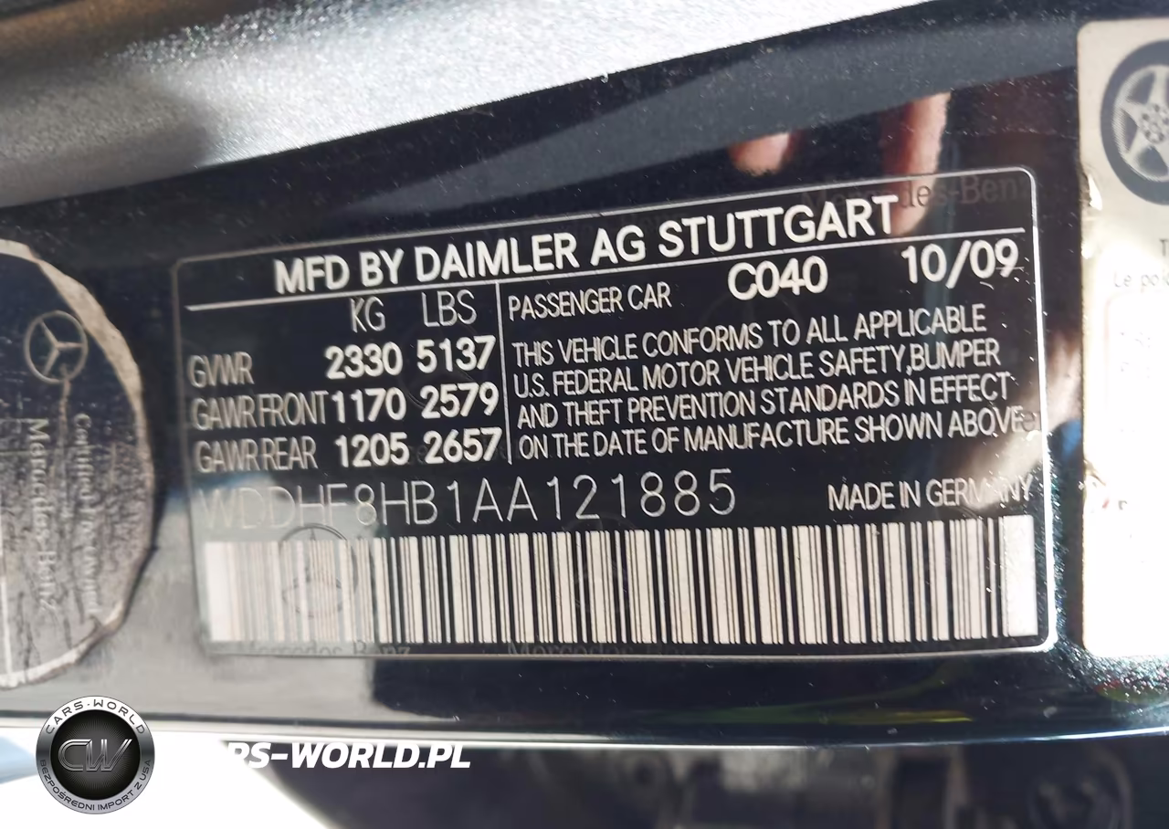 2010 Mercedes-Benz E 350 4Matic VIN:WDDHF8HB1AA121885 - 9