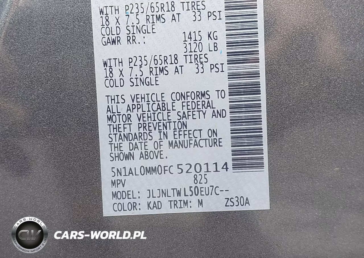 2015 Infiniti Qx60 VIN:5N1AL0MM0FC520114 - 9
