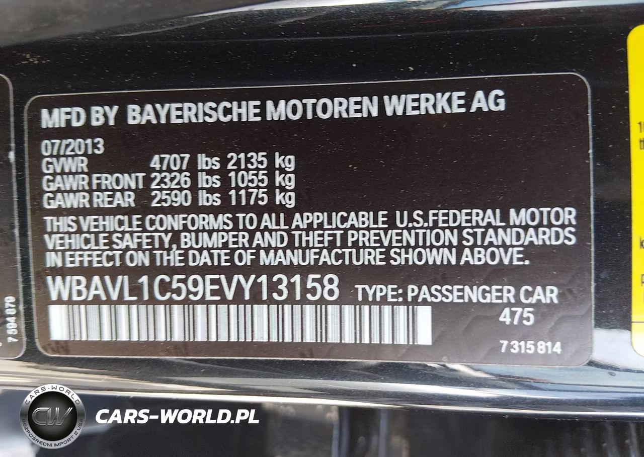 2014 BMW X1 xDrive28I VIN:WBAVL1C59EVY13158 - 9