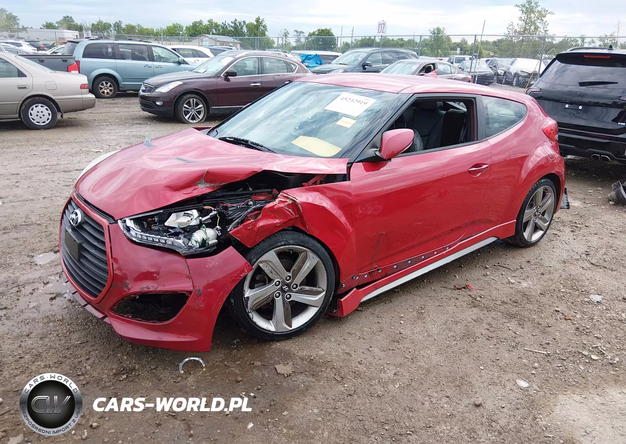 2013 Hyundai Veloster Turbo W-Black VIN:KMHTC6AE5DU163271 - 2