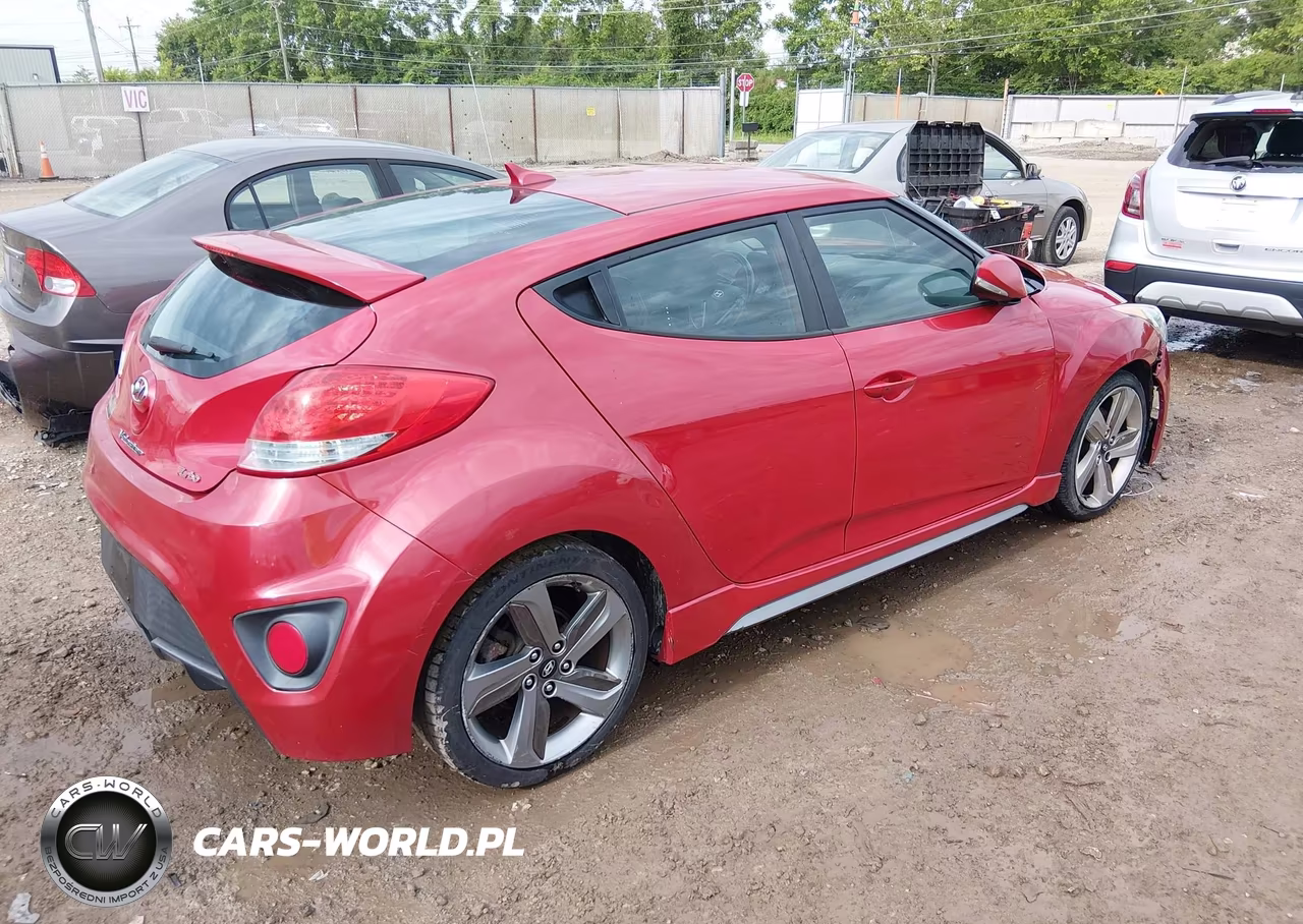 2013 Hyundai Veloster Turbo W-Black VIN:KMHTC6AE5DU163271 - 4