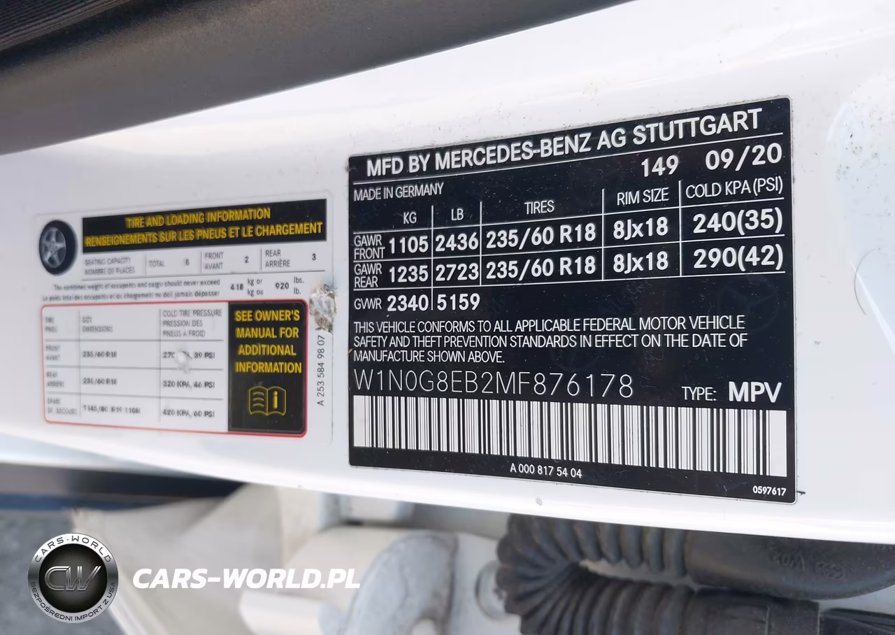2021 Mercedes-Benz Glc 300 4Matic Suv VIN:W1N0G8EB2MF876178 - 9