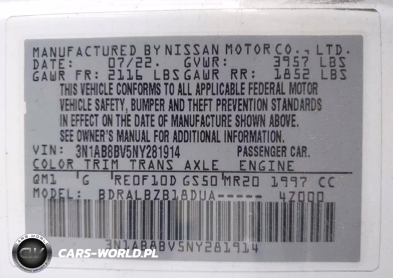 2022 Nissan Sentra S Xtronic Cvt VIN:3N1AB8BV5NY281914 - 9