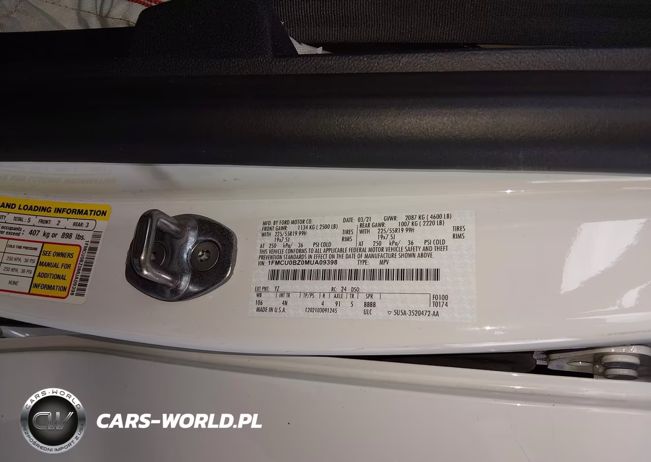 2021 Ford Escape Se Hybrid VIN:1FMCU0BZ0MUA09398 - 9