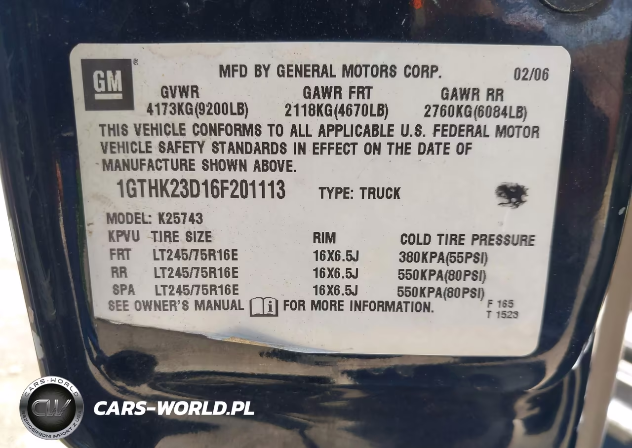 2006 GMC Sierra 2500Hd Slt VIN:1GTHK23D16F201113 - 9