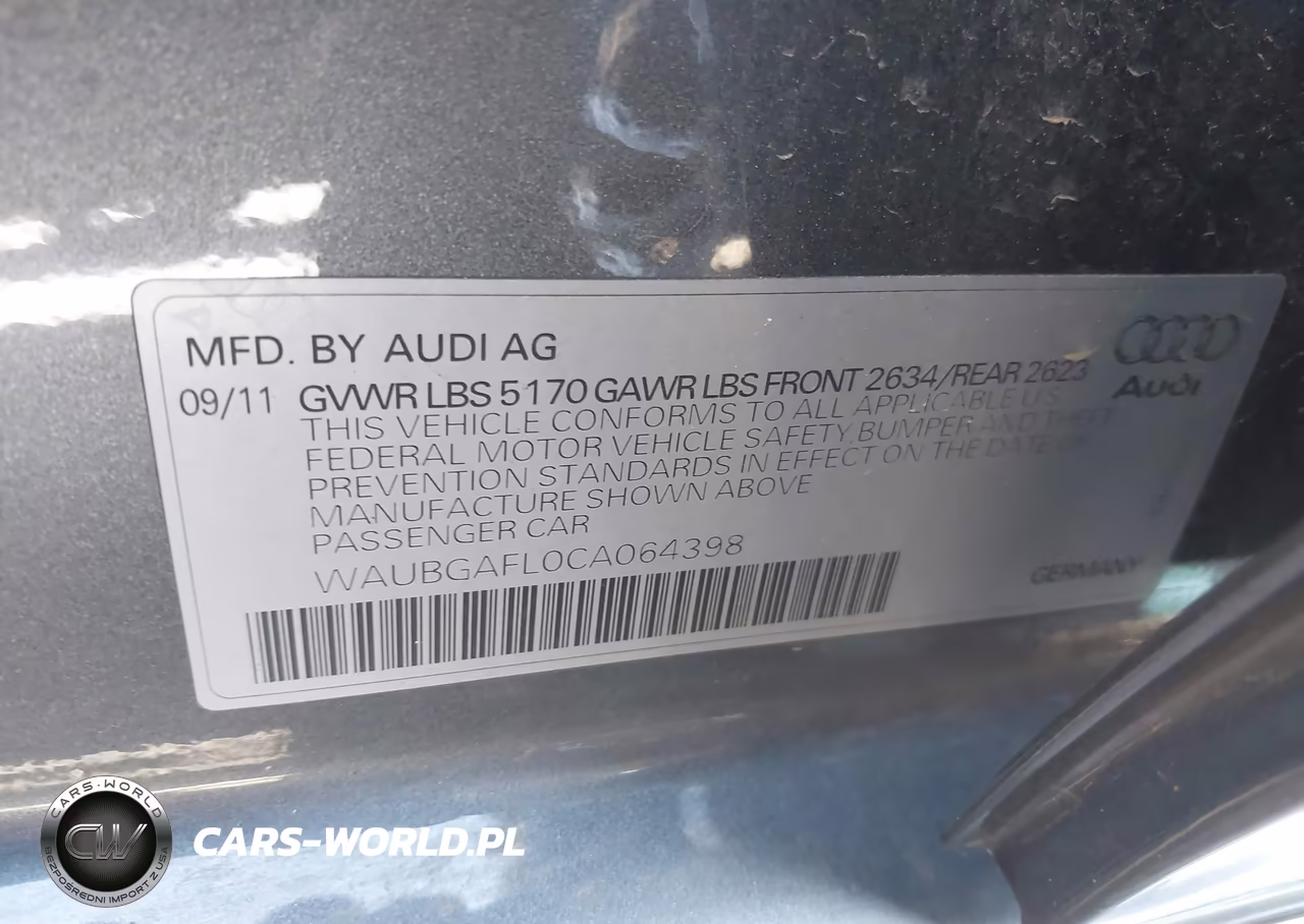 2012 Audi S4 3.0 Premium Plus VIN:WAUBGAFL0CA064398 - 9