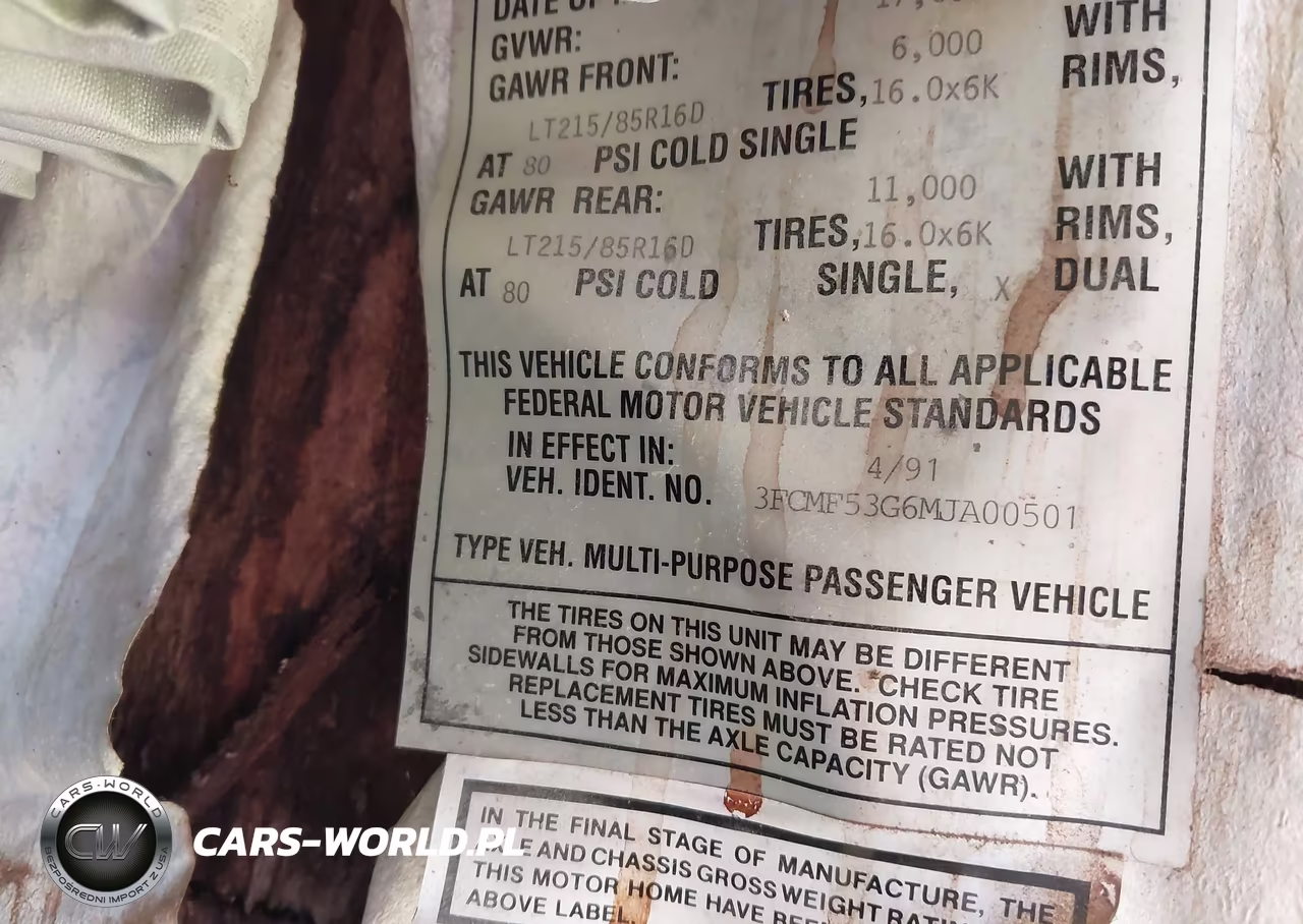 1991 Ford F530 Super Duty VIN:3FCMF53G6MJA00501 - 9