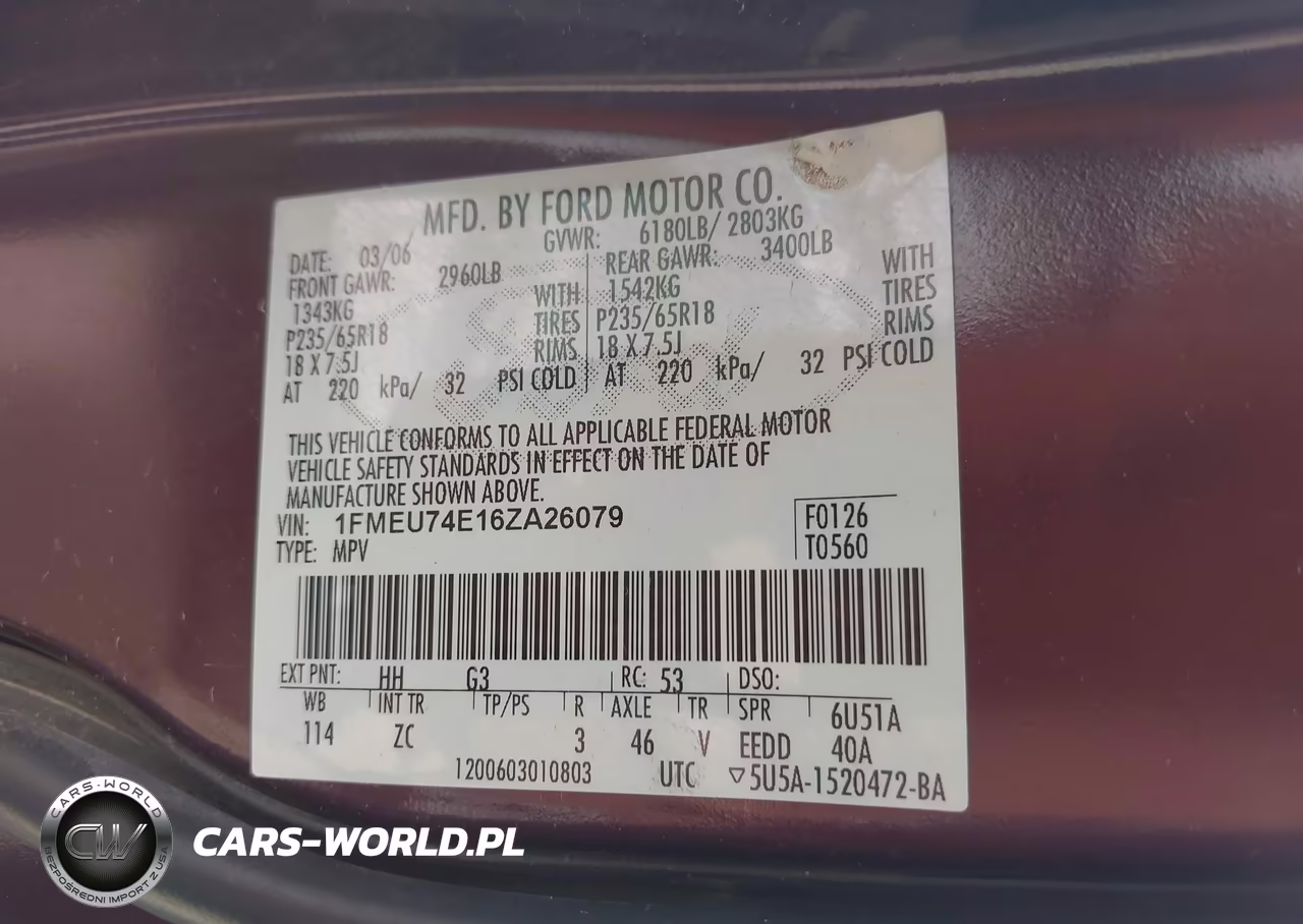 2006 Ford Explorer Eddie Bauer VIN:1FMEU74E16ZA26079 - 9