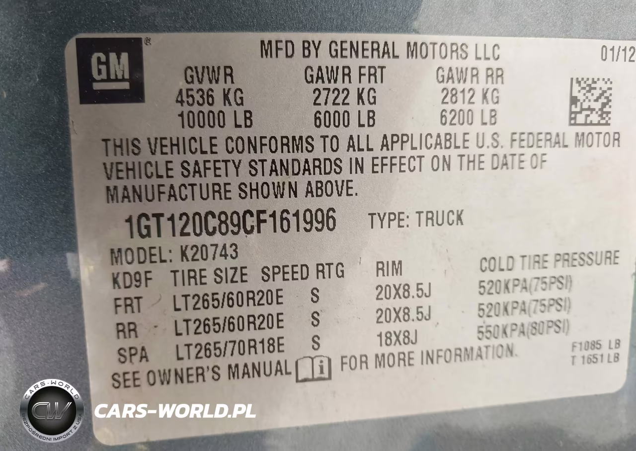 2012 GMC Sierra 2500Hd Sle VIN:1GT120C89CF161996 - 9