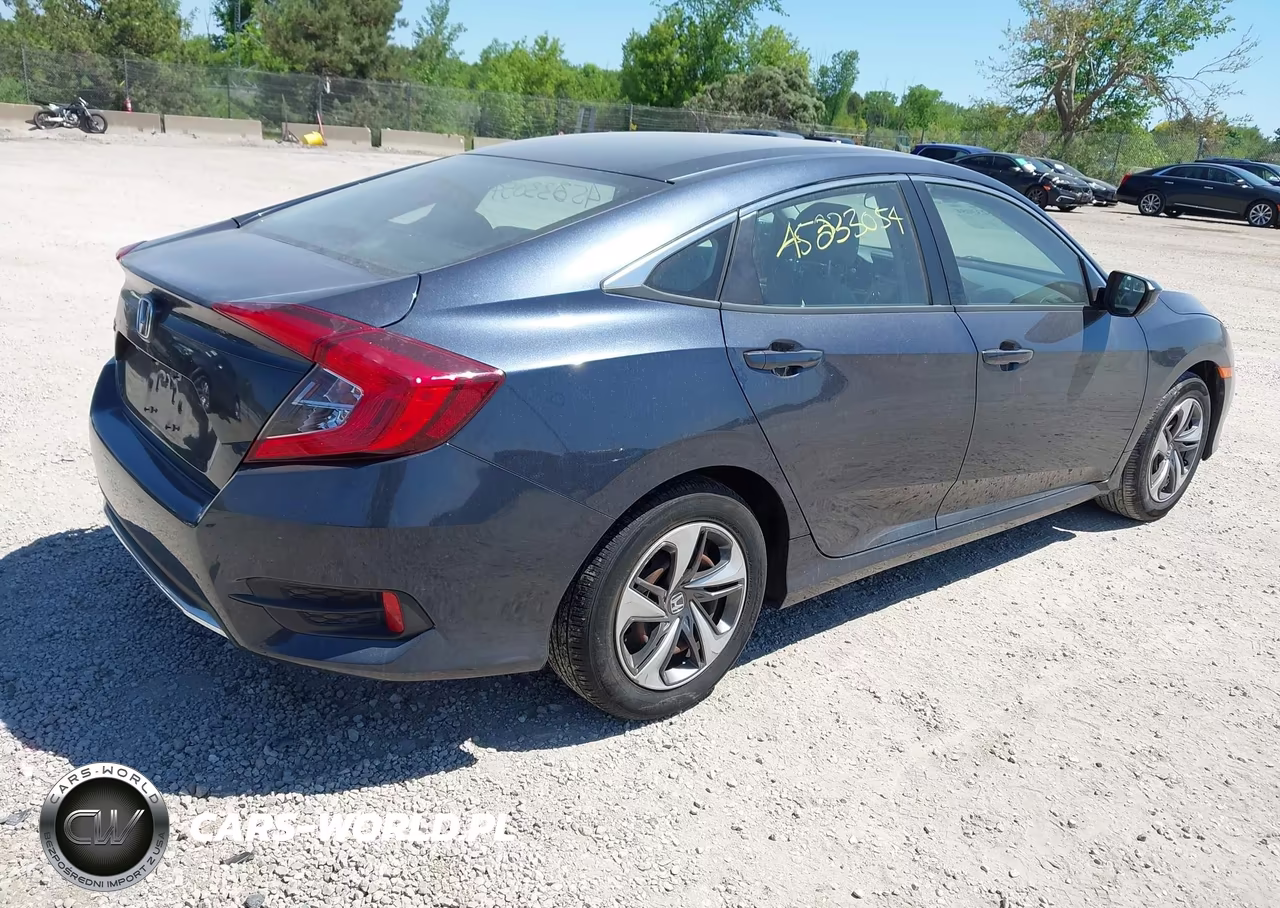 2019 Honda Civic Lx VIN:19XFC2F63KE022707 - 4