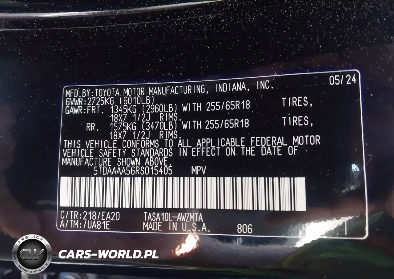 2024 Toyota Grand Highlander Xle VIN:5TDAAAA56RS015405 - 9
