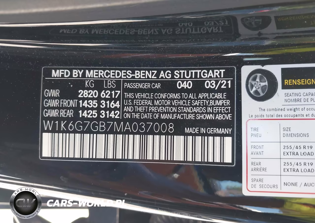2021 Mercedes-Benz S 580 4Matic VIN:W1K6G7GB7MA037008 - 9