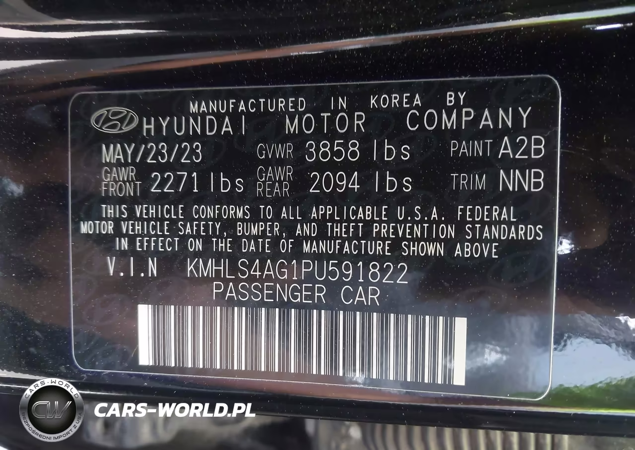2023 Hyundai Elantra Sel VIN:KMHLS4AG1PU591822 - 9