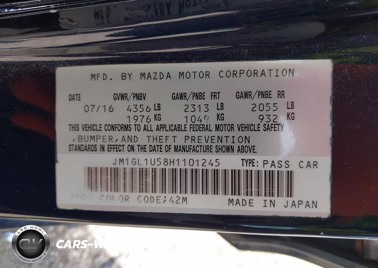 2017 Mazda Mazda6 Sport VIN:JM1GL1U58H1101245 - 9