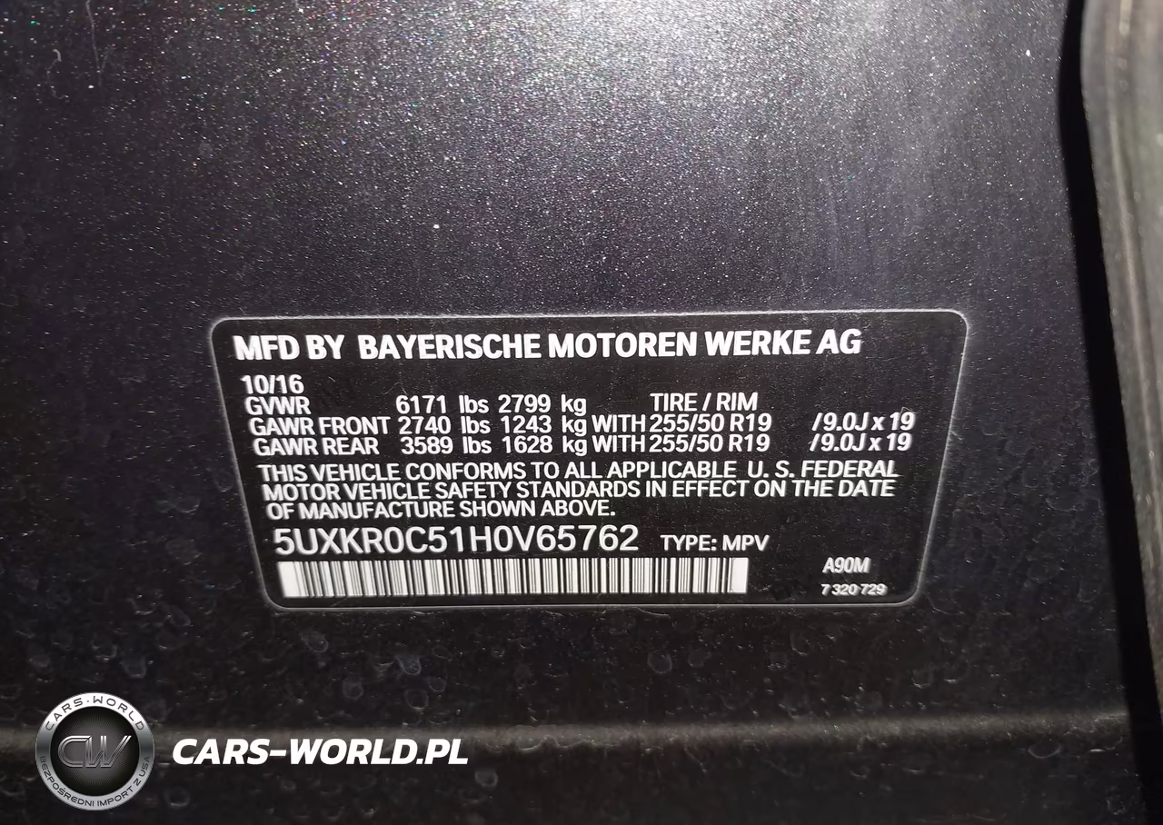 2017 BMW X5 xDrive35I VIN:5UXKR0C51H0V65762 - 9