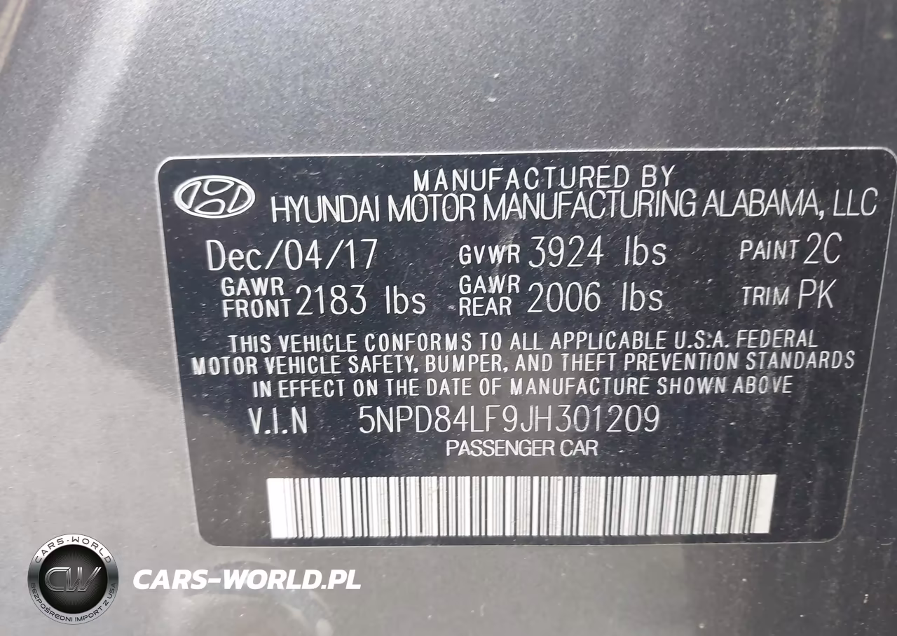 2018 Hyundai Elantra Sel VIN:5NPD84LF9JH301209 - 9