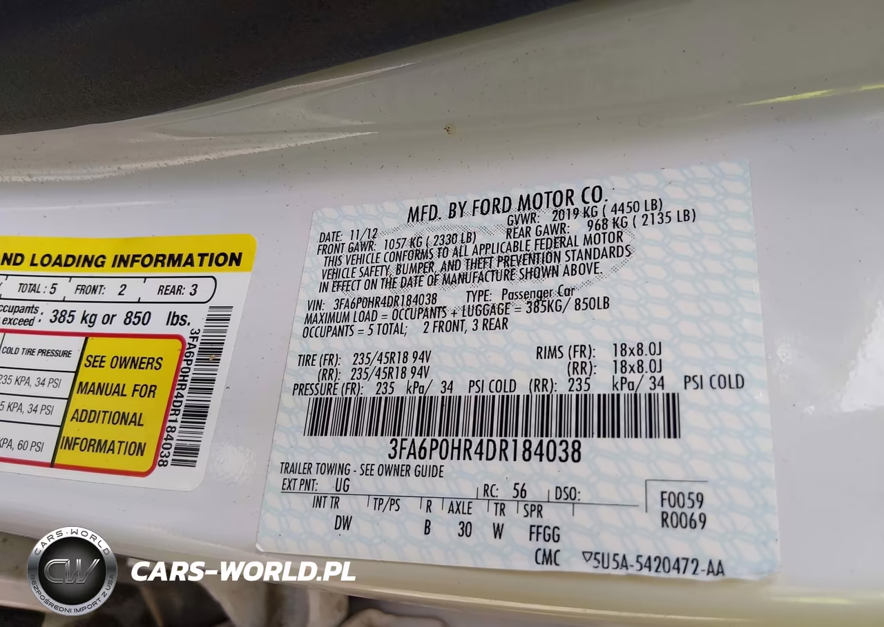 2013 Ford Fusion Se VIN:3FA6P0HR4DR184038 - 9