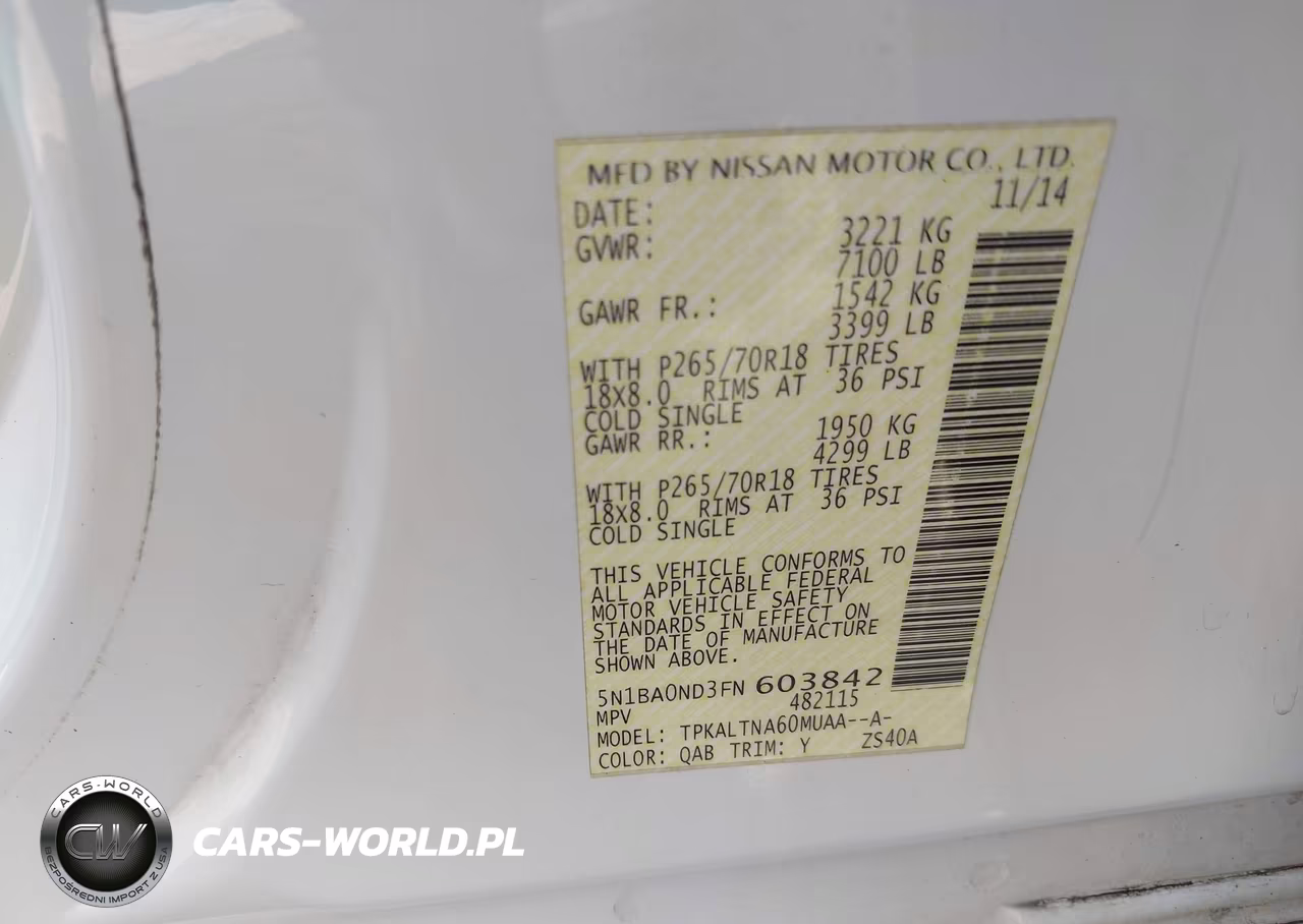 2015 Nissan Armada Sv VIN:5N1BA0ND3FN603842 - 9
