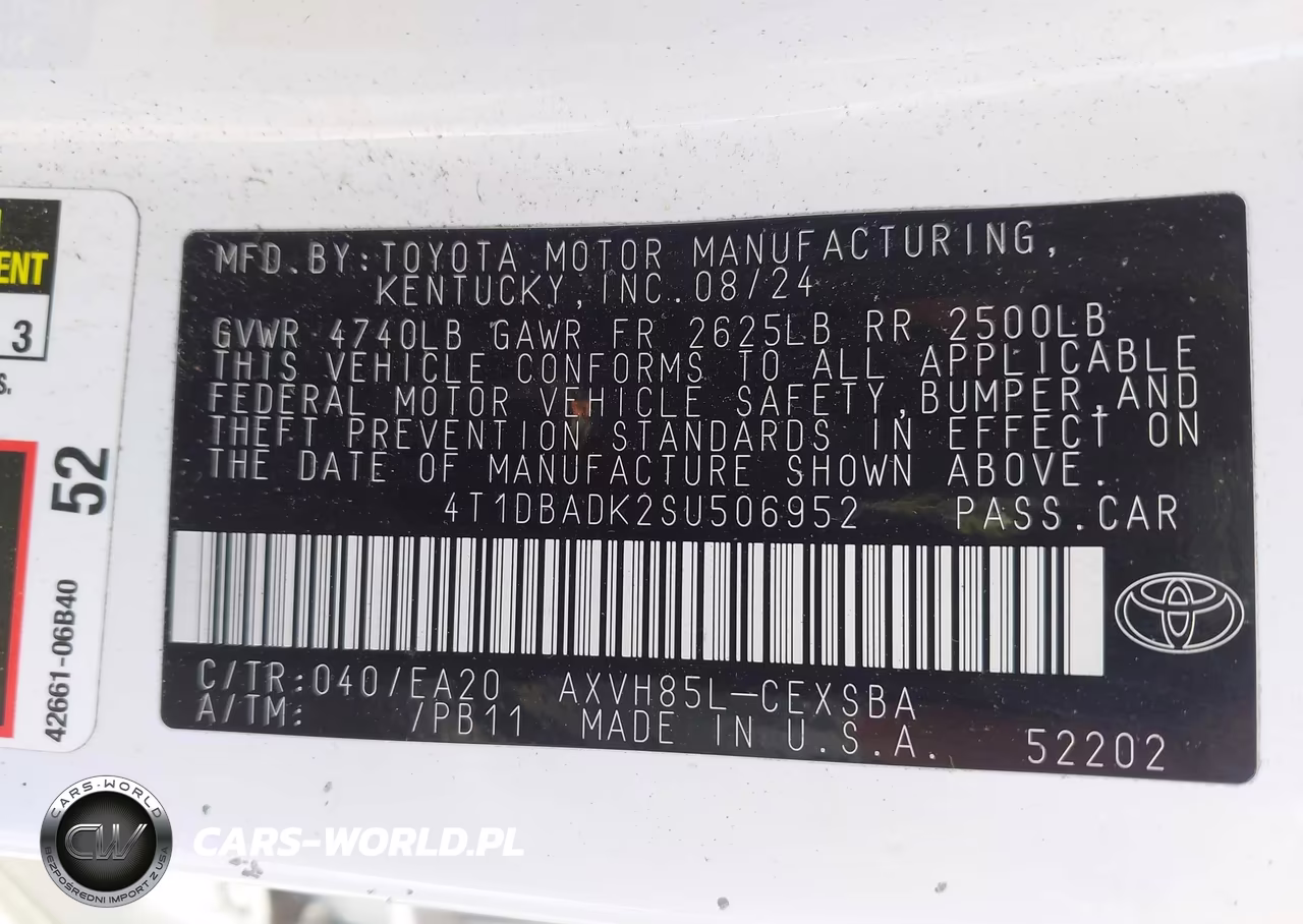 2025 Toyota Camry Se VIN:4T1DBADK2SU506952 - 9