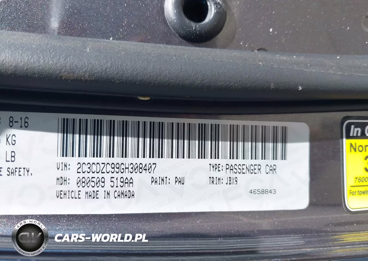 2016 Dodge Challenger Srt Hellcat VIN:2C3CDZC99GH308407 - 9