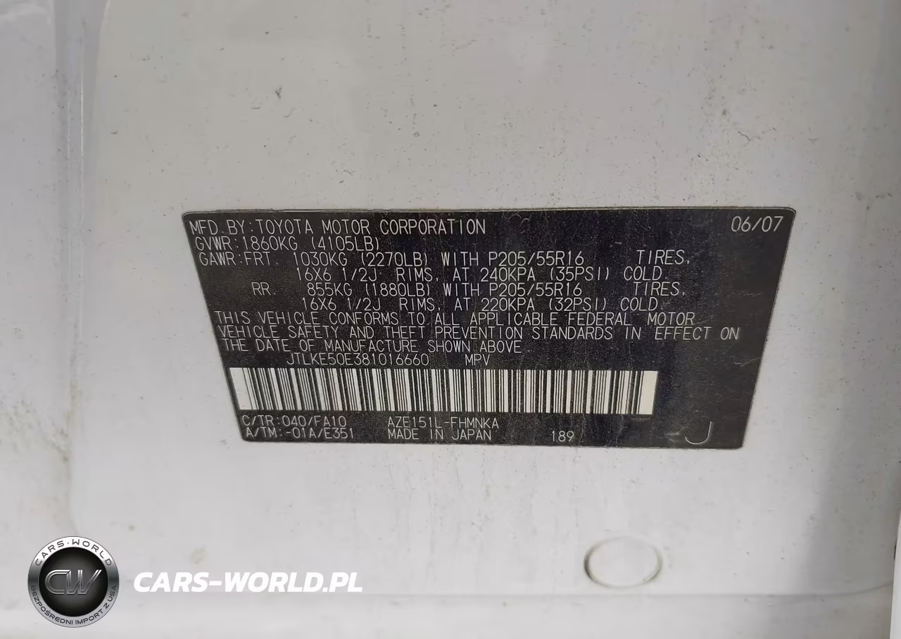 2008 Scion Xb VIN:JTLKE50E381016660 - 9