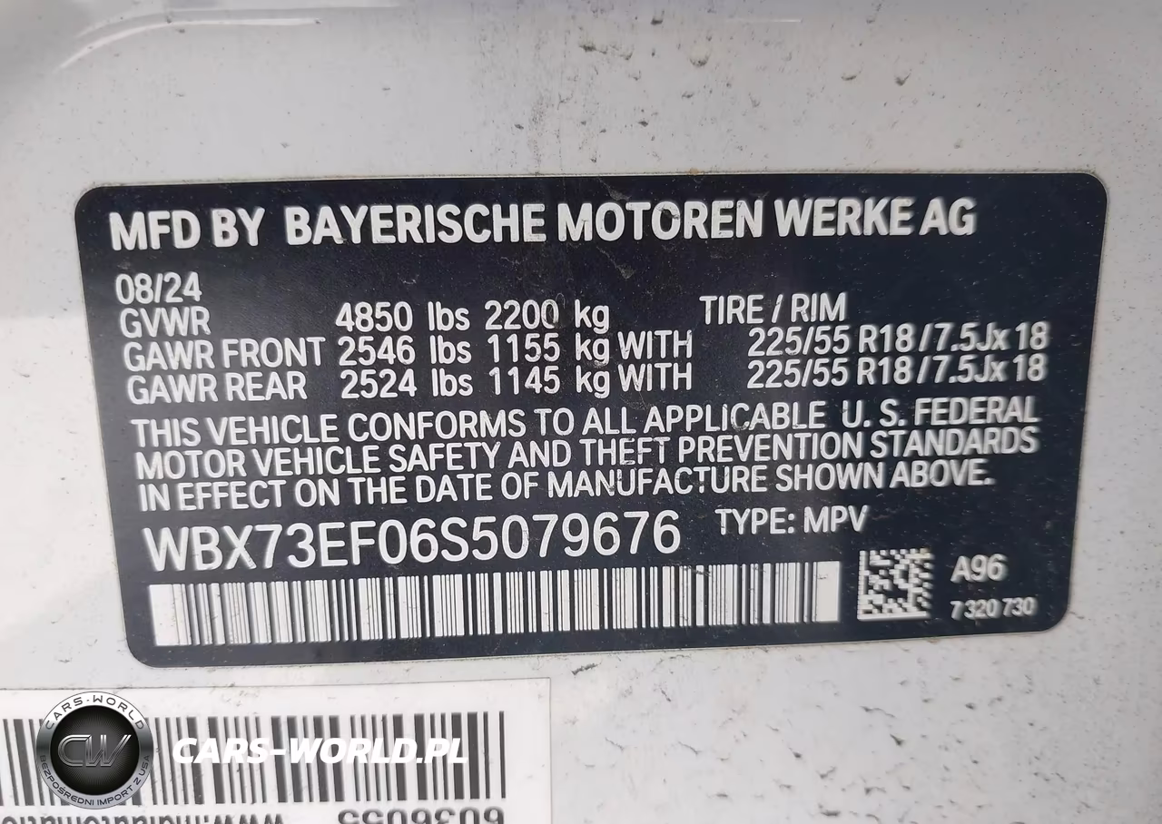 2025 BMW X1 xDrive28I VIN:WBX73EF06S5079676 - 9