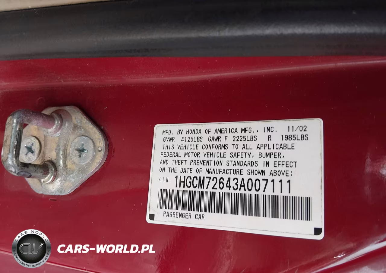 2003 Honda Accord 2.4 Ex VIN:1HGCM72643A007111 - 9