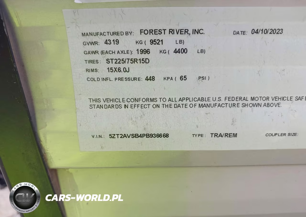 2023 Avenger Travel Trailer VIN:5ZT2AVSB4PB936668 - 9