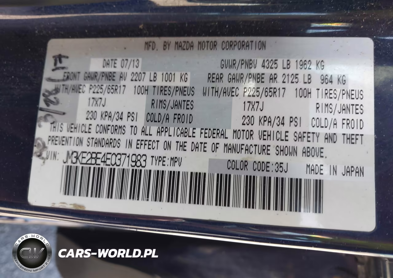 2014 Mazda Cx-5 Sport VIN:JM3KE2BE4E0371983 - 9