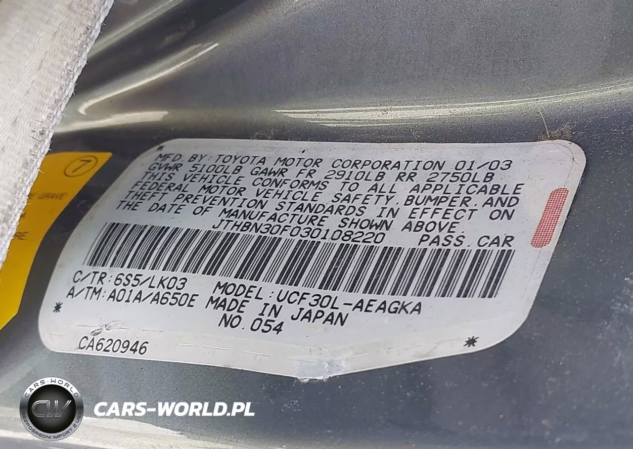 2003 Lexus Ls 430 VIN:JTHBN30F030108220 - 9
