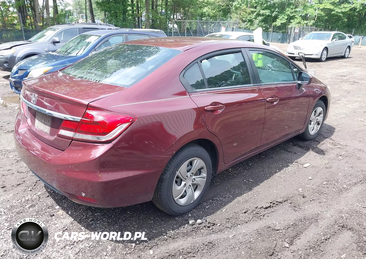 2014 Honda Civic Lx VIN:2HGFB2F58EH516260 - 4