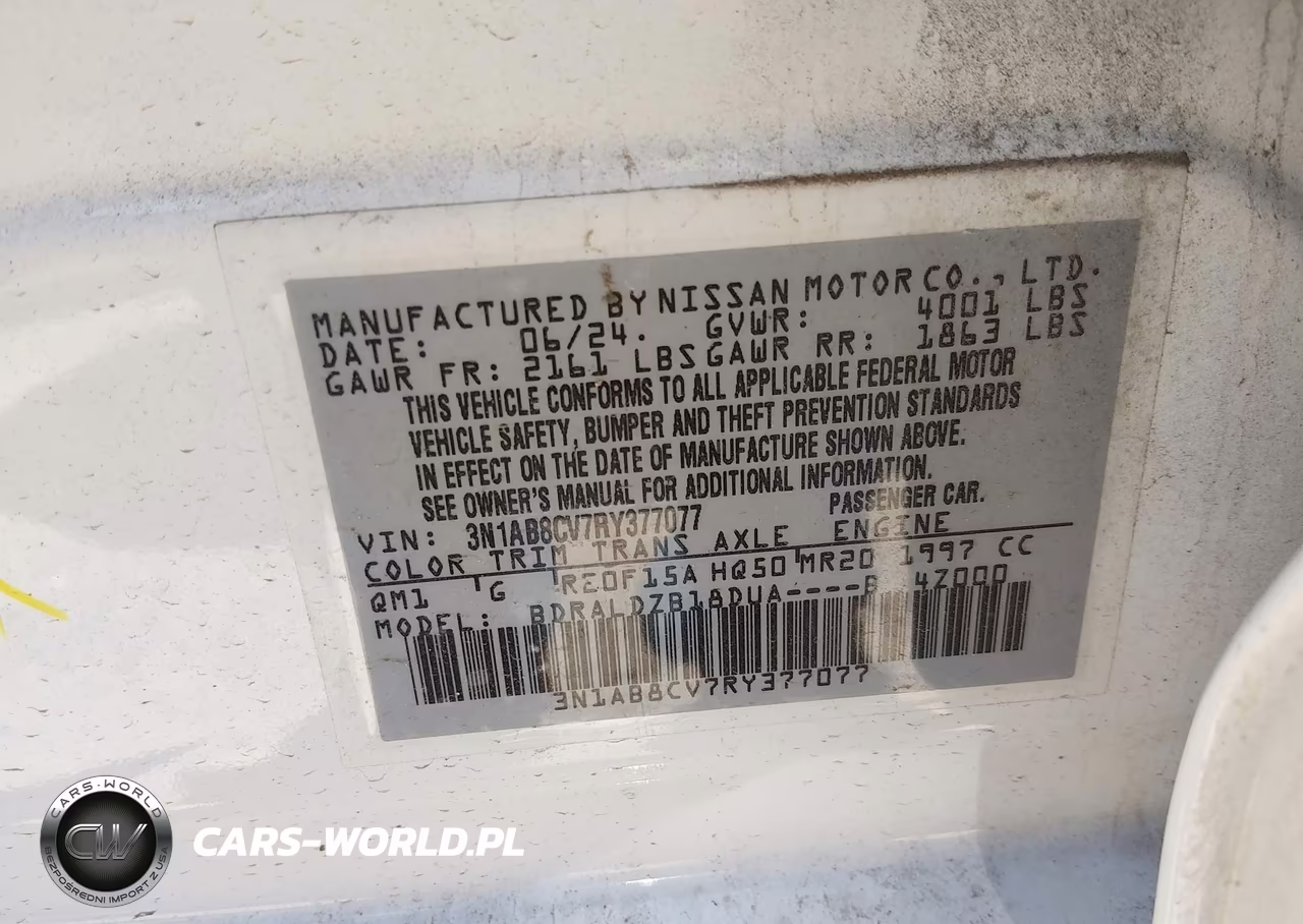 2024 Nissan Sentra Sv Xtronic Cvt VIN:3N1AB8CV7RY377077 - 9