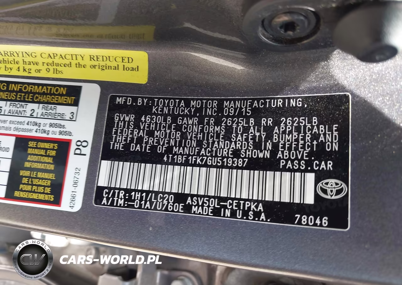 2016 Toyota Camry Xse VIN:4T1BF1FK7GU519387 - 9