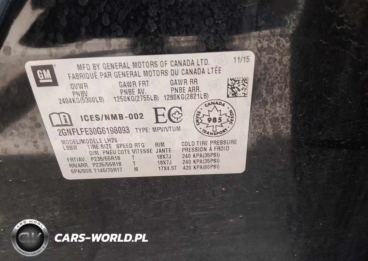 2016 Chevrolet Equinox 1Lt VIN:2GNFLFE30G6198093 - 9