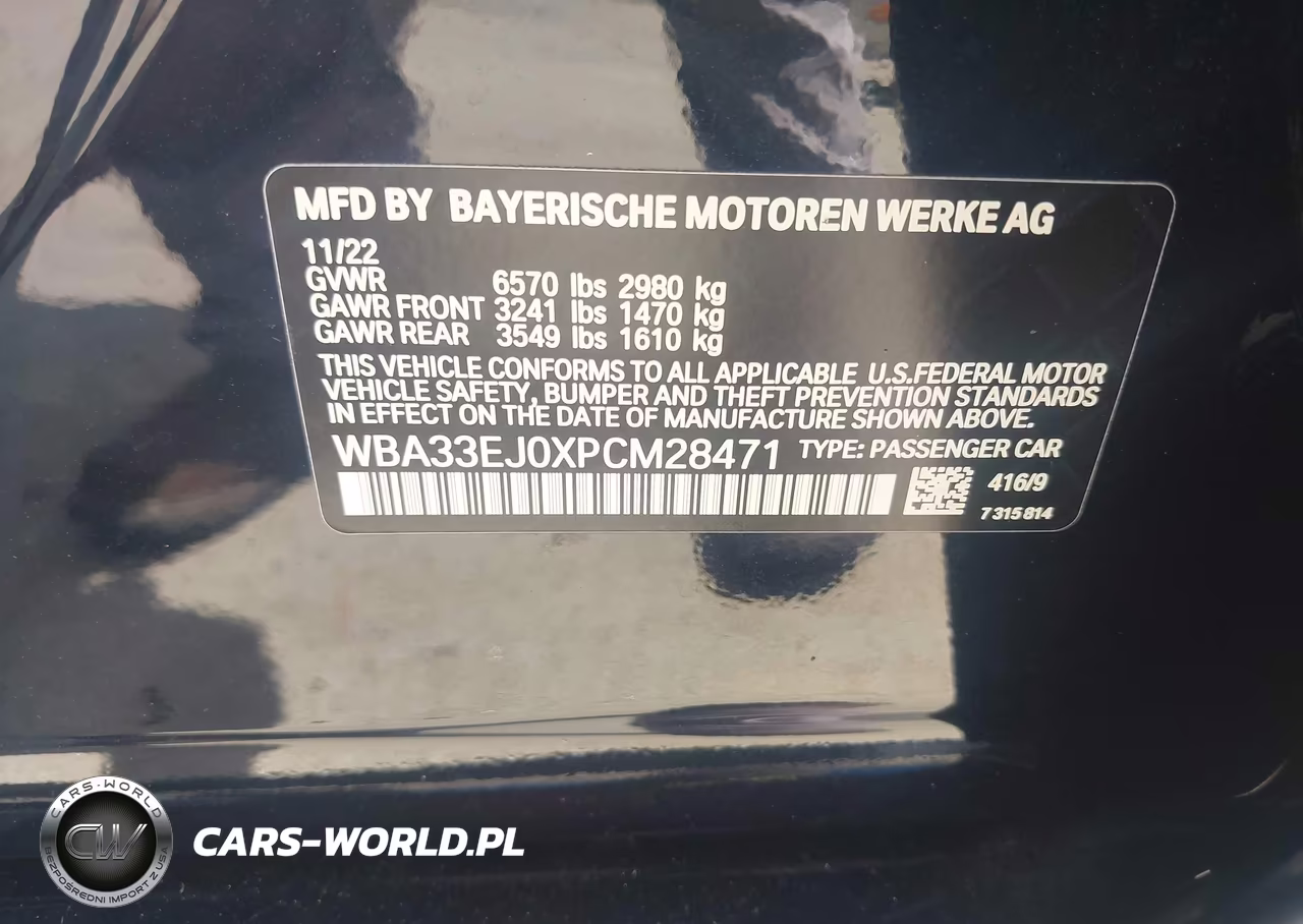 2023 BMW 760 I xDrive VIN:WBA33EJ0XPCM28471 - 9