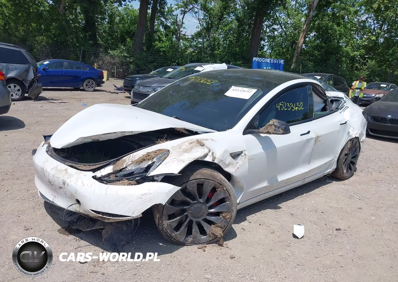 2022 Tesla Model 3 Performance Dual Motor All-Wheel Drive VIN:5YJ3E1EC7NF344182 - 2