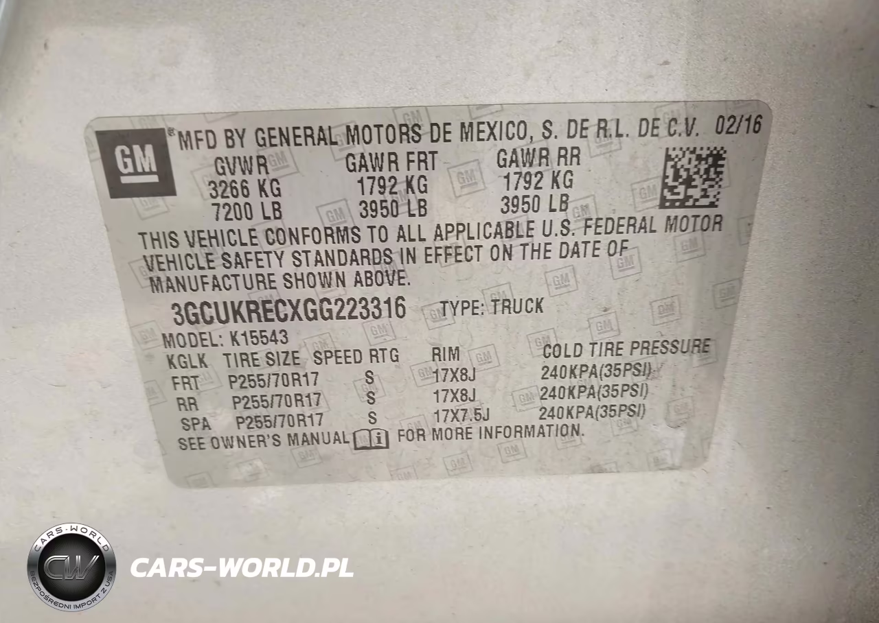 2016 Chevrolet Silverado 1500 1Lt VIN:3GCUKRECXGG223316 - 9