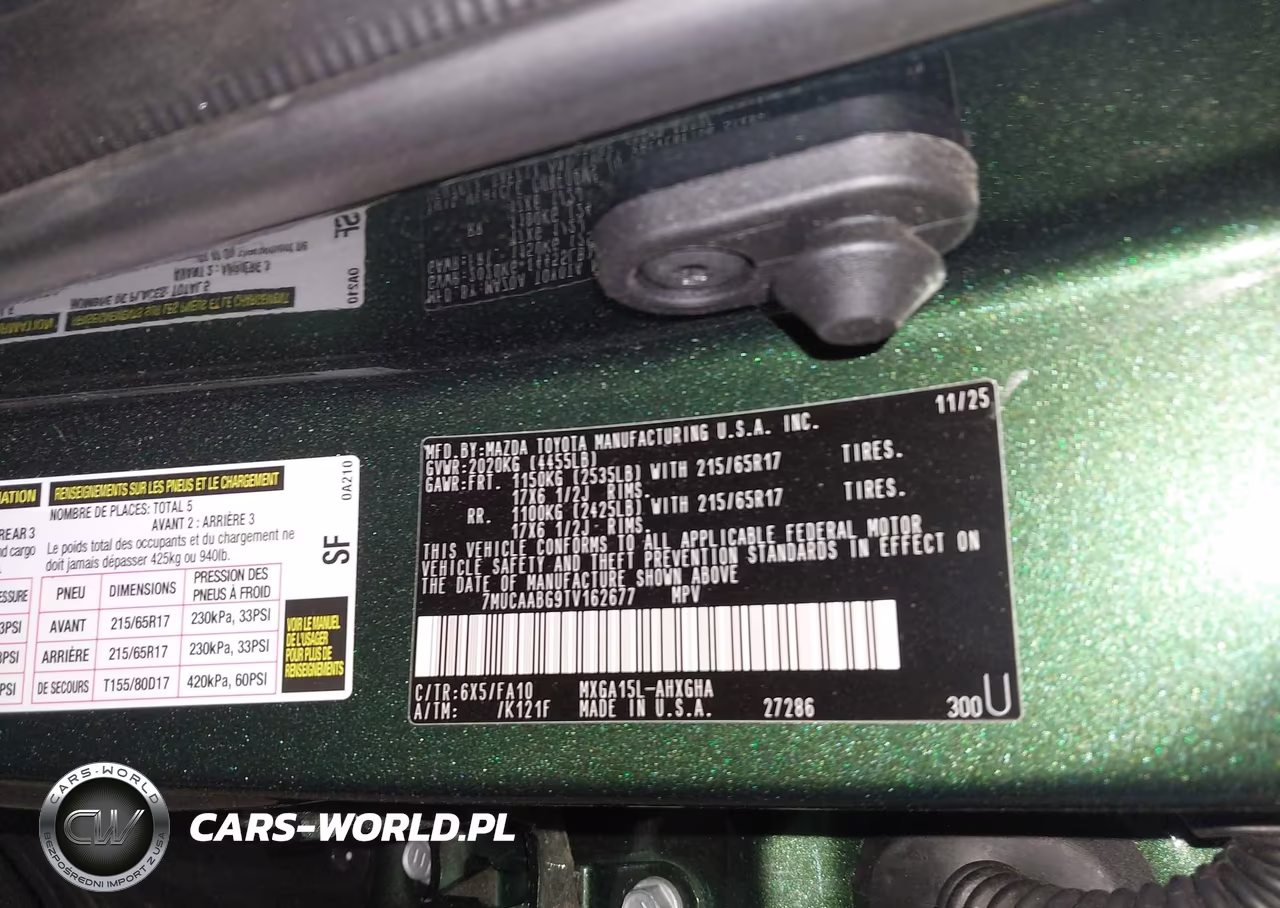 2026 Toyota Corolla Cross Le VIN:7MUCAABG9TV162677 - 9