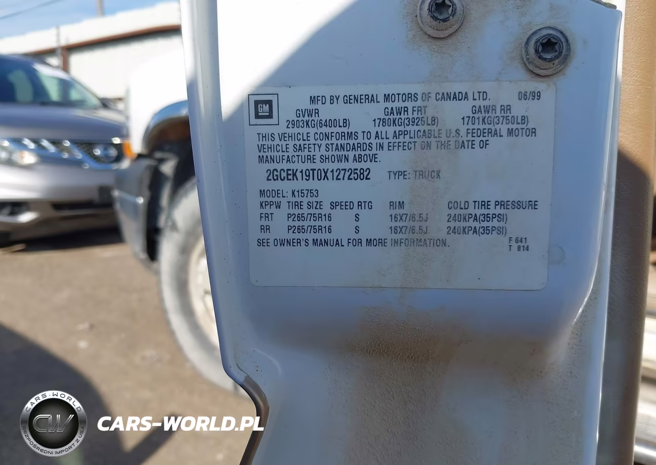 1999 Chevrolet Silverado 1500 Ls VIN:2GCEK19T0X1272582 - 9