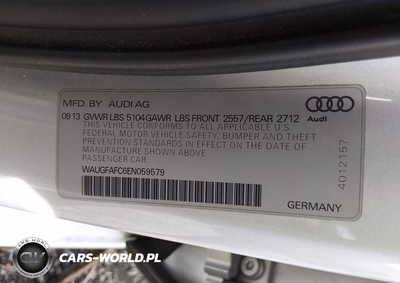 2014 Audi A6 2.0T Premium VIN:WAUGFAFC6EN059579 - 9