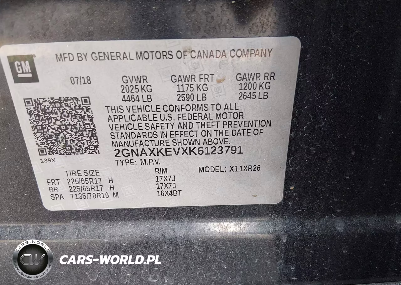 2019 Chevrolet Equinox Lt VIN:2GNAXKEVXK6123791 - 9